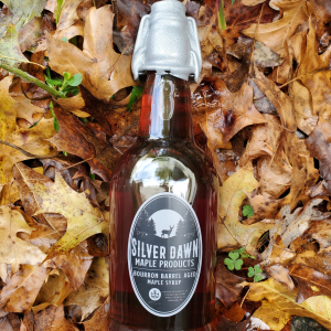 bourbon barrel aged pure maple syrup (16oz)